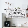 SNOMEL 54 x 18 Inch Laundry Room Curtains for Windows,