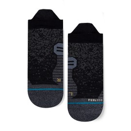 Stance Run Wool Tab St Socks (Large, Black)