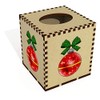 Square 'Christmas Bauble' Wooden Tissue Box Cover (TB00047157)