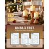 Homemory 2" x 2" Timer Flickering Flameless Candles, Realistic Battery