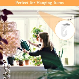 Fulaicai 30PCS Ceiling Hangers, Steel Ceiling Clips White Drop Ceiling Hooks for Hanging Decorations and Items at Home Office Malls(15PCS Right and 15PCS Left)