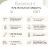 Easyouth 16Inch Tape in Human Hair Extensions Invisible Tape in