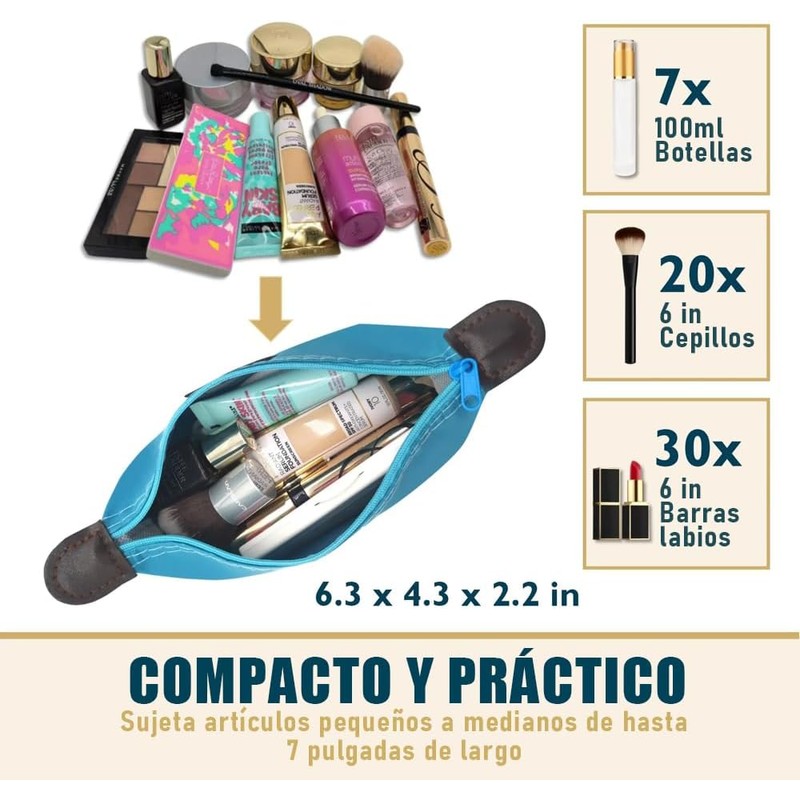 4 Pcs Bolsas de Cosméticos para Mujeres, Bolsa de Maquillaje