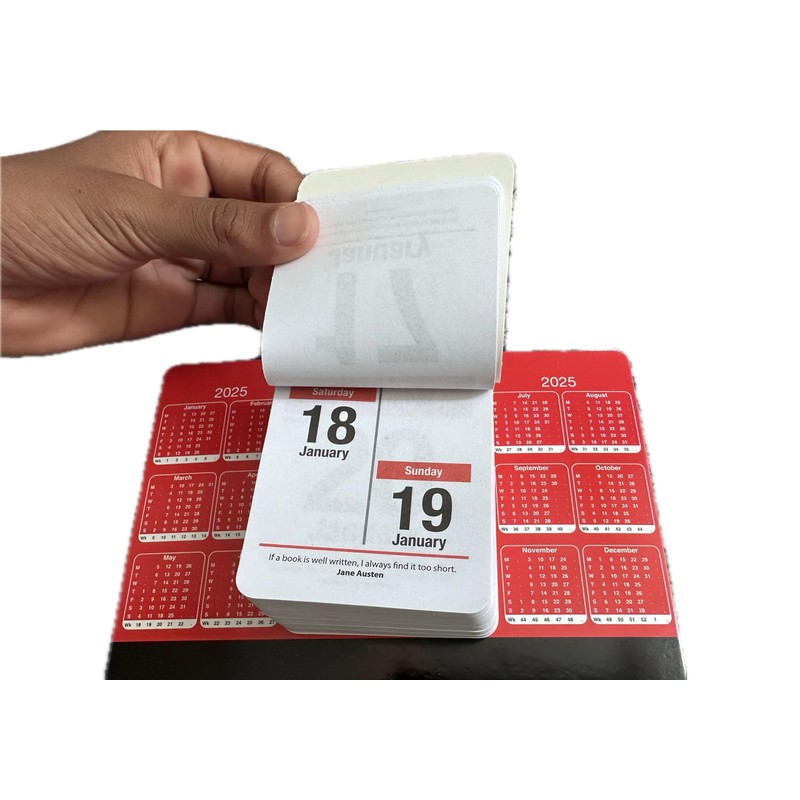 2025 Desktop Daily Tear off Calendar Free Standing