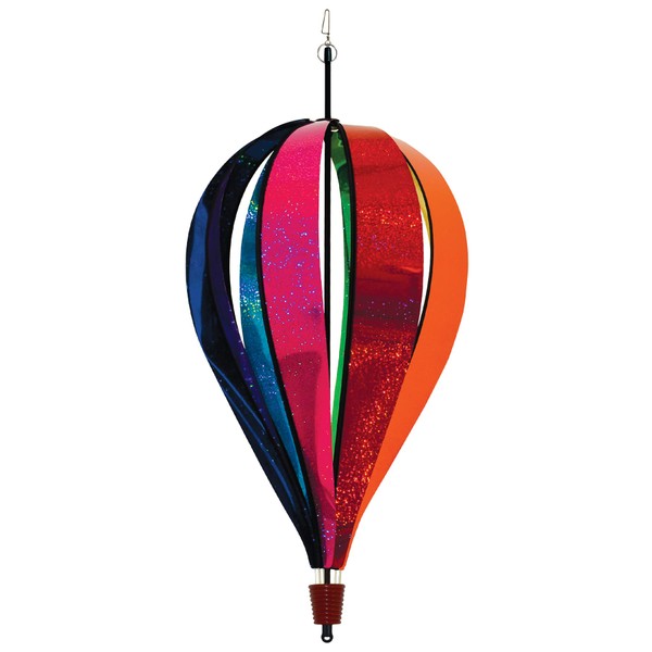 In the Breeze Jumbo Rainbow Glitter 8-Panel Hot Air Balloon,24" Jumbo Balloon
