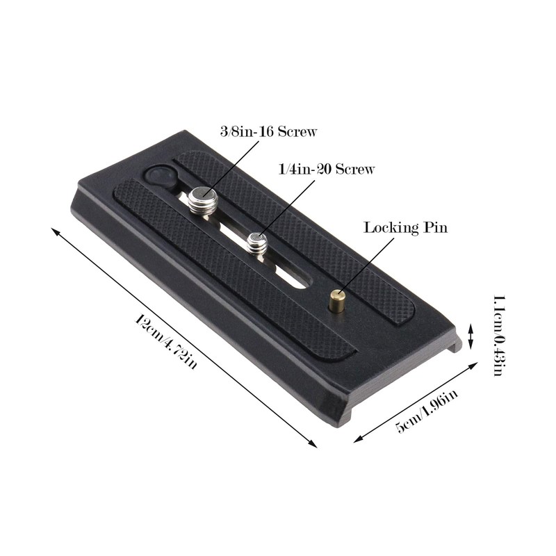 ECSiNG Tripod Quick Release Board Replacement Compatible with Manfrotto 501pl