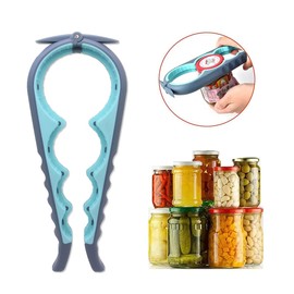 Bottle Opener for Arthritic Hand,Jar Opener for Old People, Children, Women, Those with Weak Hands,Multifunctional Kitchen Gadgets (04-Blue)