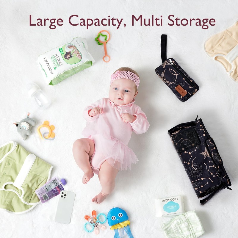 Momcozy Universal Stroller Organizer with Insulated Cup Holder Detachable Phone