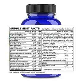 Multivitamínico Vegano Abundant Earth Sabor Tabletas