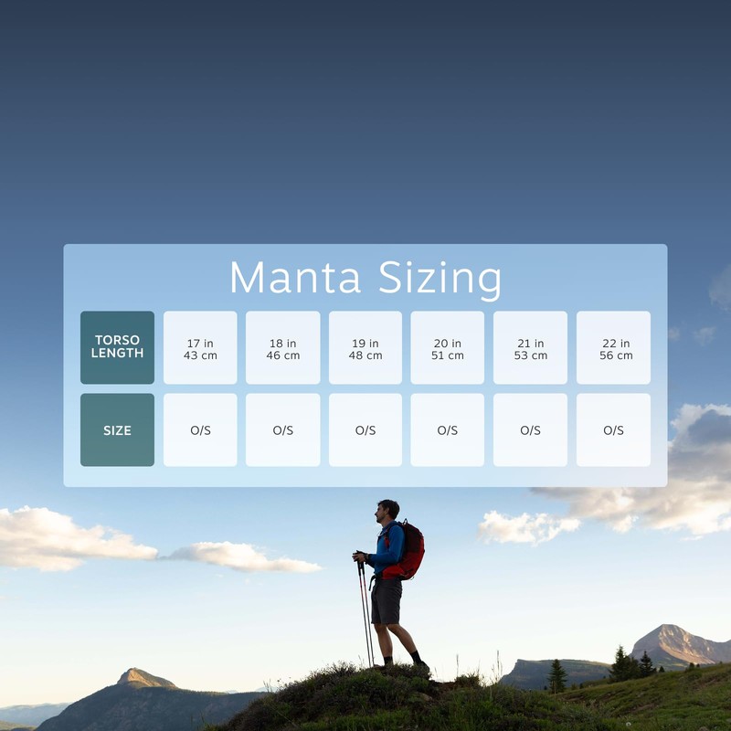 Osprey Manta 34L Men's Hiking Backpack with Hydraulics Reservoir, Black