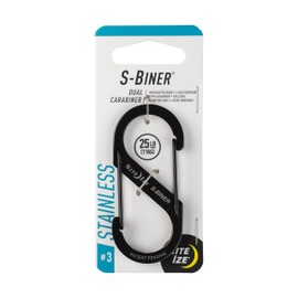 Nite Ize SB3-03-01 Size-3 S-Biner, Black