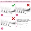 Fan Eyelash Extensions, 6D-C-0.10-9, Short, Ready-Made Volume Eyelashes, 0.07 C