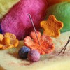 sourcing map 30 Pcs Wool Felt Balls Beads, 0.6 Inch