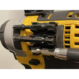 DEWALT (5 pack). Triple Drill Bit Holder For Dewalt Makita Milwaukee Ryobi Bosch Drill