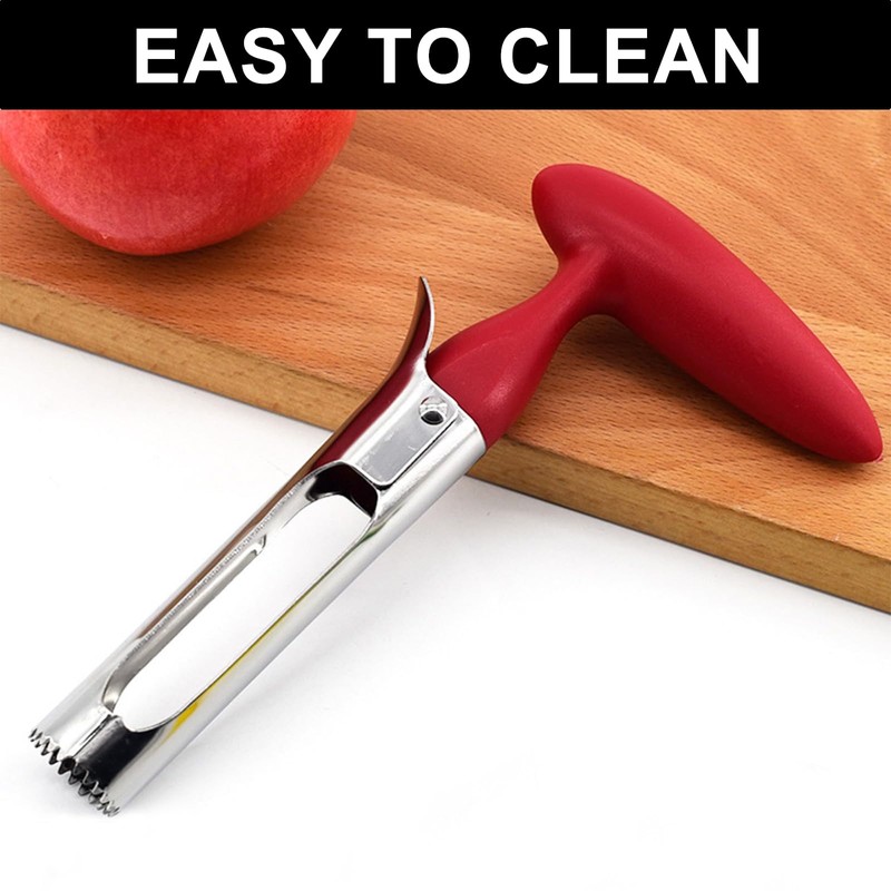 Apple Corer Remover - Stainless Steel Fruit Core Extractor -