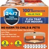 2 Pack Flea Traps for Inside Your Home with 8