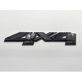1PC Fender Rear 4x4 Emblem 3D Badge Nameplate Letter Decal Replacement for 2007-2023 Sierra Canyon Colorado 1500 2500 HD 3500 HD (Gloss Black)