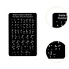 F Fityle Braille Alphabet Board, Braille Board Teaching Aid Gifts,