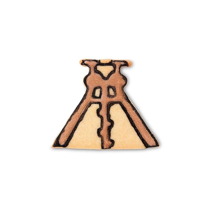 Staedter Coalmine Tower Shape Cookie Cutter, Silver