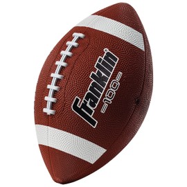 Franklin Sports Grip-Rite 100 Rubber Junior Football - Brown