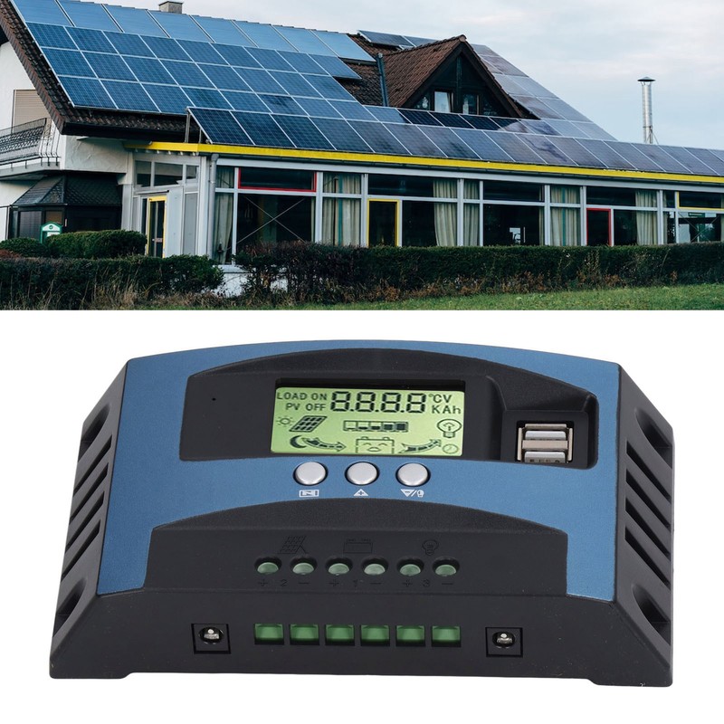 MPPT Solar Charge Controller 12V 24V Auto Identification LCD Display