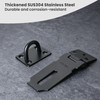 Alise 2pcs Door Locks Hasp Latch,3 Inch SUS 304 Stainless