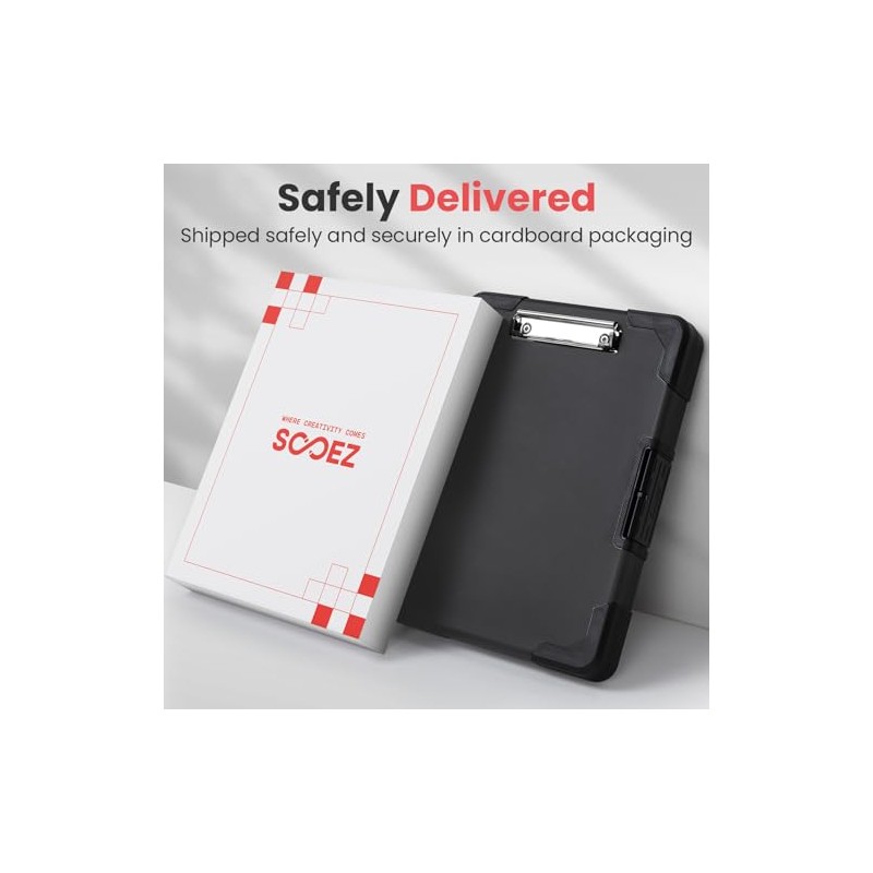 Sooez Toughest Clipboard with Storage, Internal Pen Pouch Included, Letter/