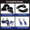 BHB Lower Hood Hinge Pivot Kit Compatible with Peterbilt 377
