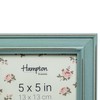 Hampton Frames PALOMA Distressed Square Picture Photo Frame Blue 5x5