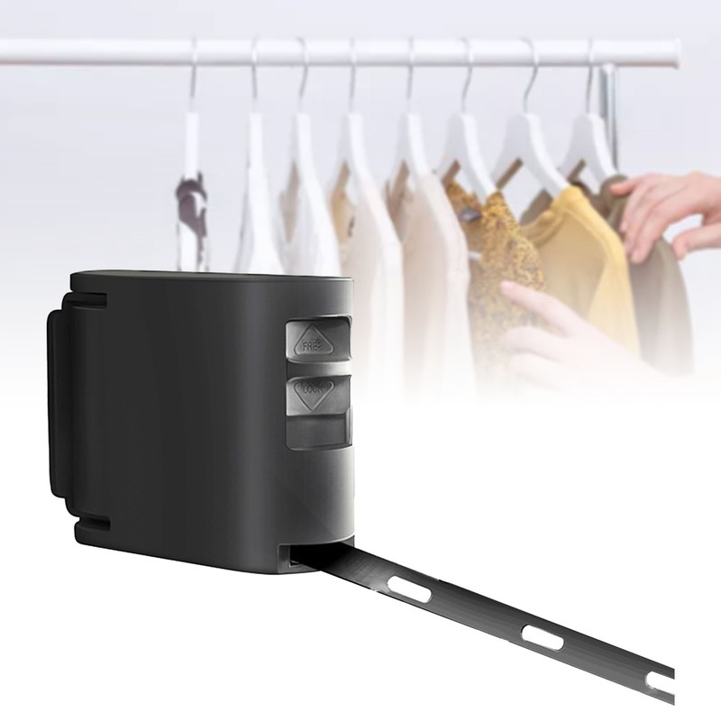 Puch Free Retractable Clotheslines Invisible Wall Mounted Hanger with Adjustable