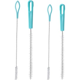 SHERCHPRY 4 Piezas Limpiador de Popotes de Cepillos Limpiadores de Tubo con Cerdas para Botellas y Estrechos para Limpiar de y Biberones