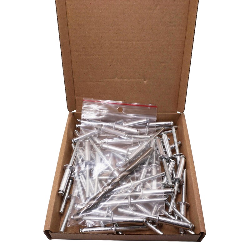 SKIR'CO Pack of 50 Aluminium Blind Rivets 6.0 x 24