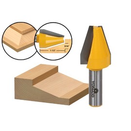 Yonico Raised Panel Cabinet Door Router Bits Vertical Bevel 1/2-Inch Shank 12144