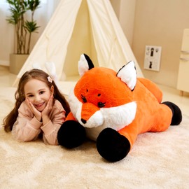 IKASA Giant Fox Stuffed Animal Plush Toy, 30" Large Fox Big Jumbo Fox Plush Toys for Kids Girls Boys Girlfriend