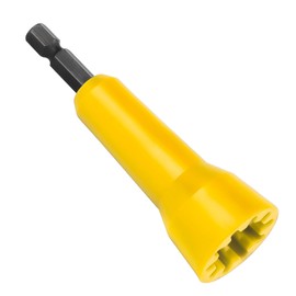 Wire Twister,Wire Twisting Tool,Wire Nut Twister,Spin-Twist Wire Connector Socket,Wire twist tool with 1/4" Chuck (Yellow_1PCS)