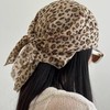 Animal Leopard Print Hair Accessories for Women Girls Summer Chiffon