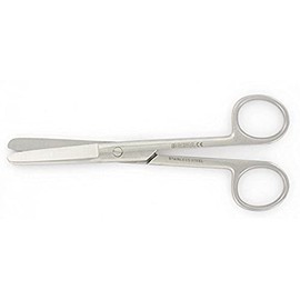 Gima - Straight Surgical Scissors, Blunt End, Length 11.5 cm, Stainless Steel