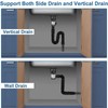 BCENG Sink Drain Kit with Waterproof Tape and Pop-Up Drain