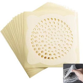 Drain Seal, Hair Drainer, Net, Hair Catcher, Drain Prevention, Hair Catcher, Disposable Filter, For Bath, Drainage, Kitchen, Strainer, Hygienic, Just Stick, Shower Waste Filter, Bathroom, Washroom, Drainage, Straight Net, Set of 30 (Diameter 3.9 inches (