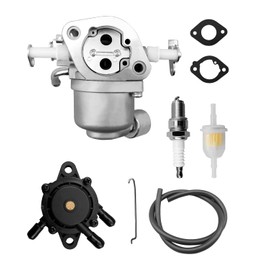595321 Carburetor Fit for B&S 44N877 Gas Engine Husqvarna 24v54 Lawn Mower, Carb Tune Up Kit with Filter Fuel Pump Spark Plug