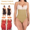 FLORATA Women Thong Shapewear - High Waist Tummy Control Butt