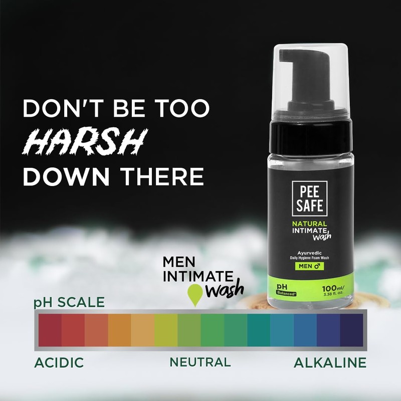 Pee Safe Intimate Wash Men 300ml refill pack with 100