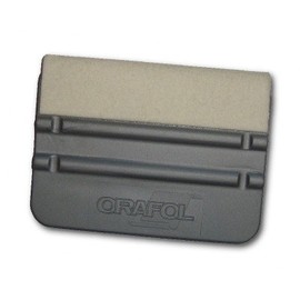 Plastic Scraper with Felt 10 x 7 cm