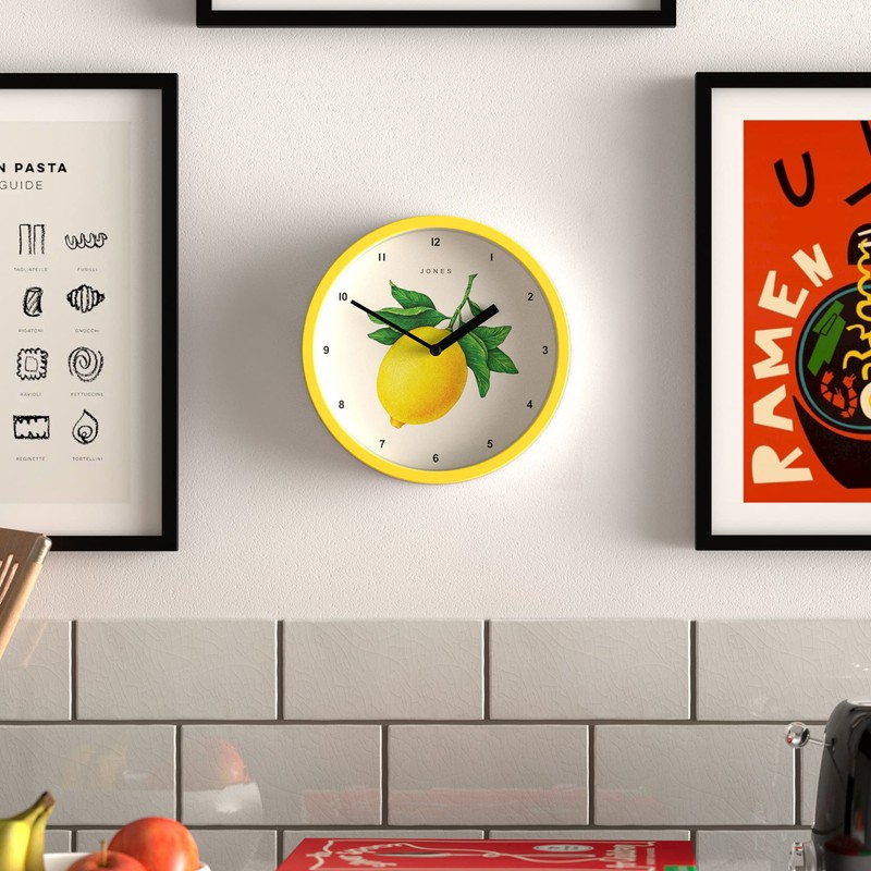 Jones Clocks® Fruit Clock - Round Clock - Small Clock