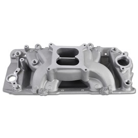 JGhyperX 7561 53026 air gap Intake Manifold Aluminum Dual Plane Compatible with Chevy Big Block 1966-2000 BBC 396 402 427 454 6.5L 6.6L 7.0L 7.4L V8 Engine