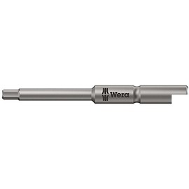WERA 135269 Screwdriver Bit for Hex Screws, Shank Diameter 0.2 inch (4 mm), Half Moon Half Moon, Blade Size: Hex2.0, Total Length: 1.7 inches (44 mm)