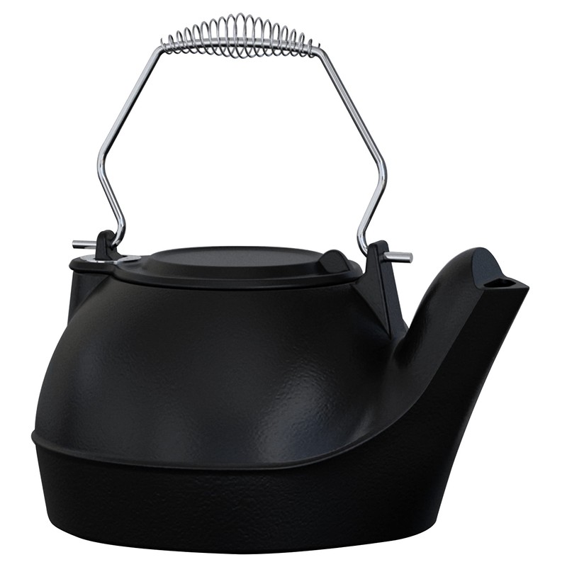 Fire Beauty Humidifying Iron Kettle，Stove Humidifier，Wood Stove Kettle，Cast Iron，Chrome handle