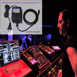 Fesasn 18V AC Adapter with Phone Plug Connector, Replacement Power Supply Adapter RS-1 for Rane Products wilh Phone Jack Connector Red RJ12 (FX-RS1)