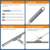 YANGMUM Floor Squeegee for Concrete Floor, Long Handle Shower Squeegee,