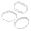 R&M Birthday Message Cookie Cutter 3 Piece Set. Includes Elegant,